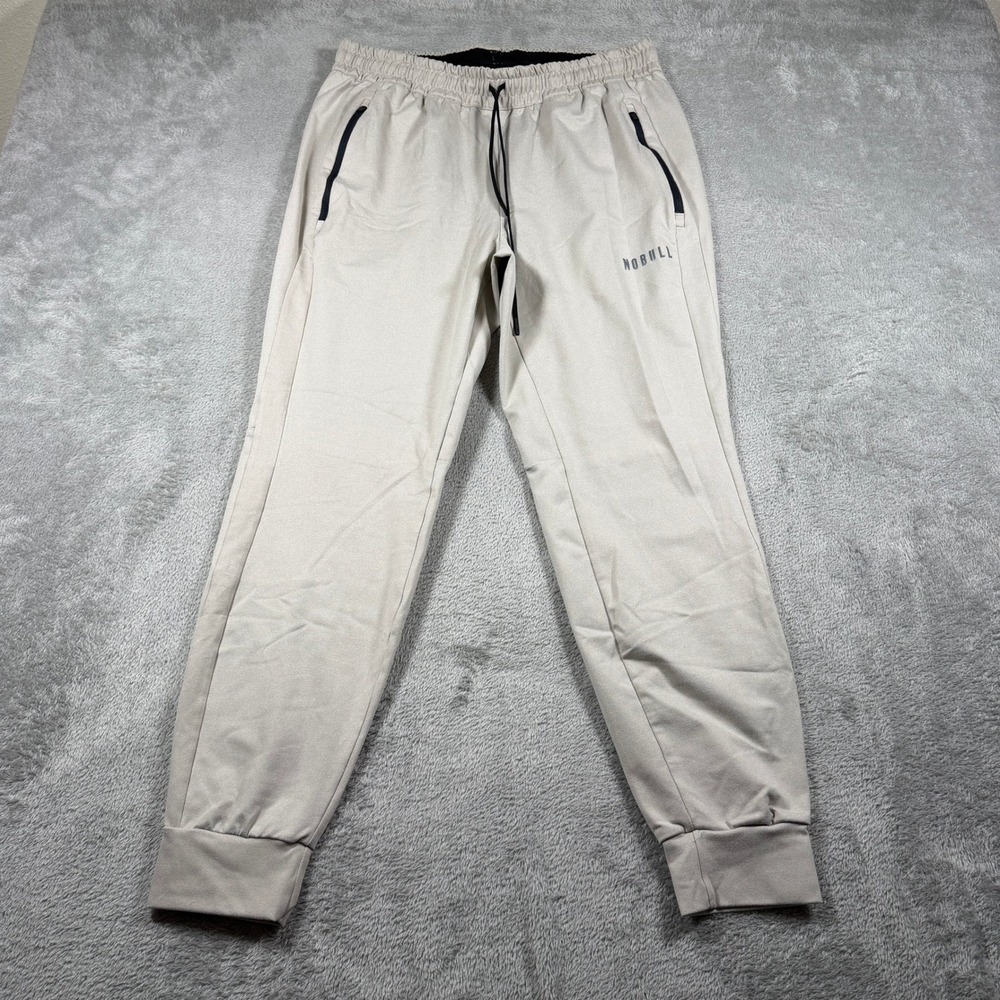 Nobull Joggers Mens Large Tan‎ Athletic Sweatpants Drawstring